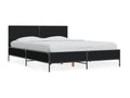 Black Engineered Wood Bed Frame, 140 x 200 cm