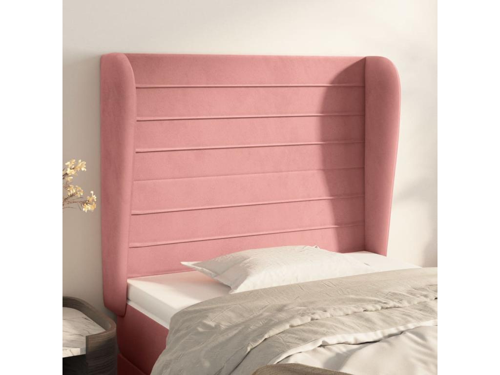 Velvet Bed, 93 x 23 x 118 cm