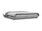 Gray Engineered Wood Bed Frame, 160 x 200 cm