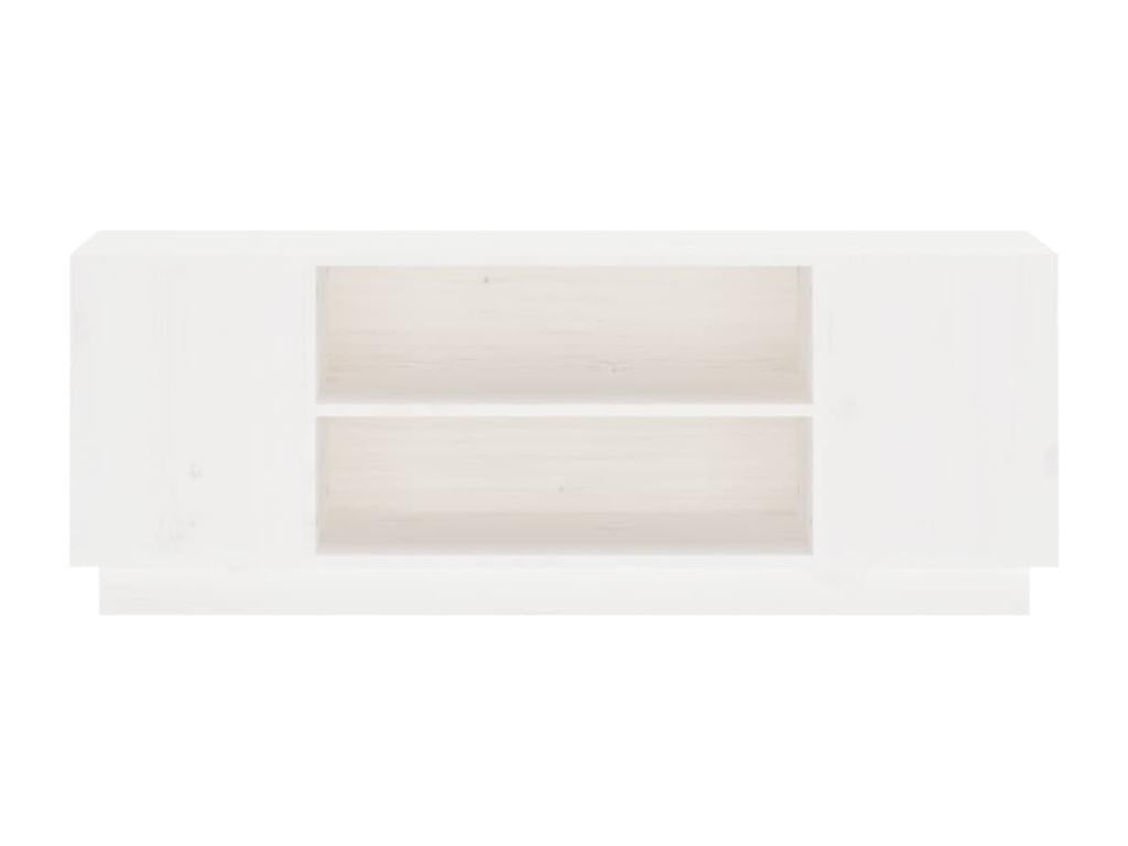 White Pine Wood TV Stand, 110 x 35 x 40.5 cm