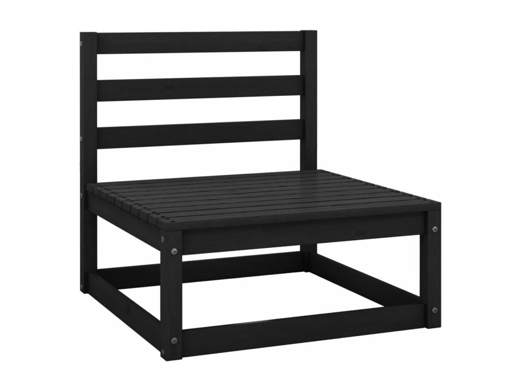 Black Pine Wood Outdoor Furniture Set - dlz1766587877766