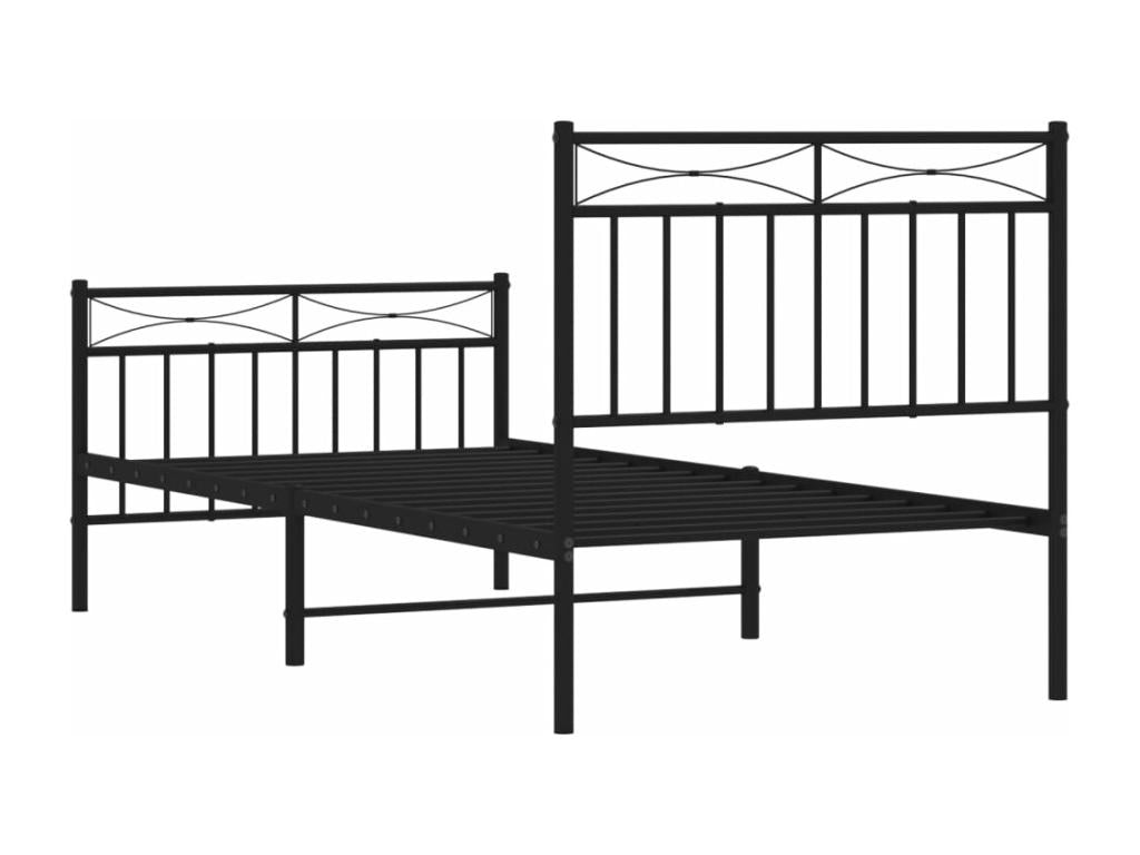 Black Metal Mattress, 90 x 200 cm