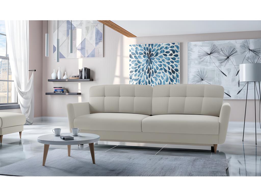 Gray Fabric Sofa Bed, 235 x 98 cm