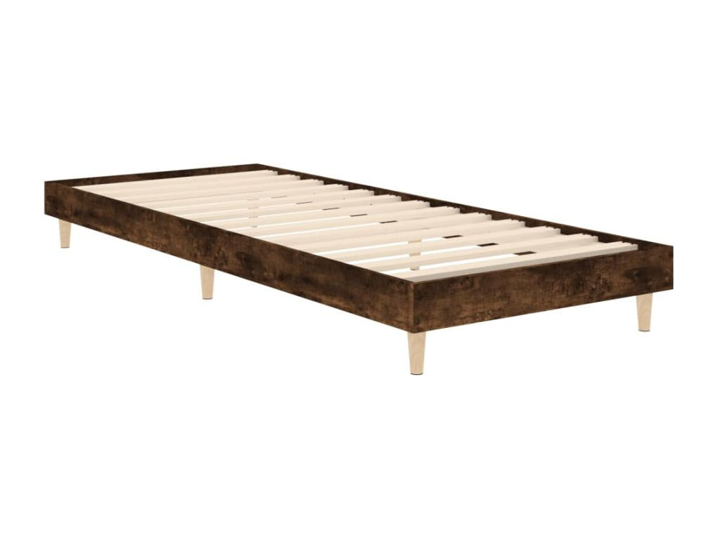 Natural Engineered Wood Bed Frame, 75 x 190 cm