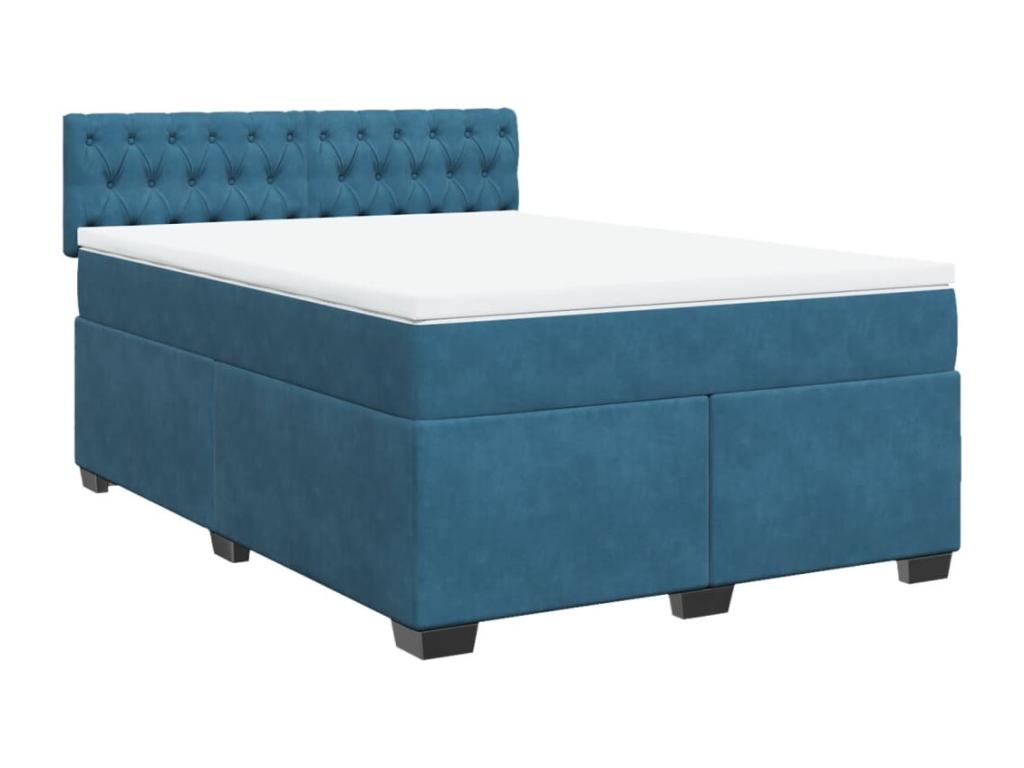 Blue Velvet Mattress, 140 x 190 cm