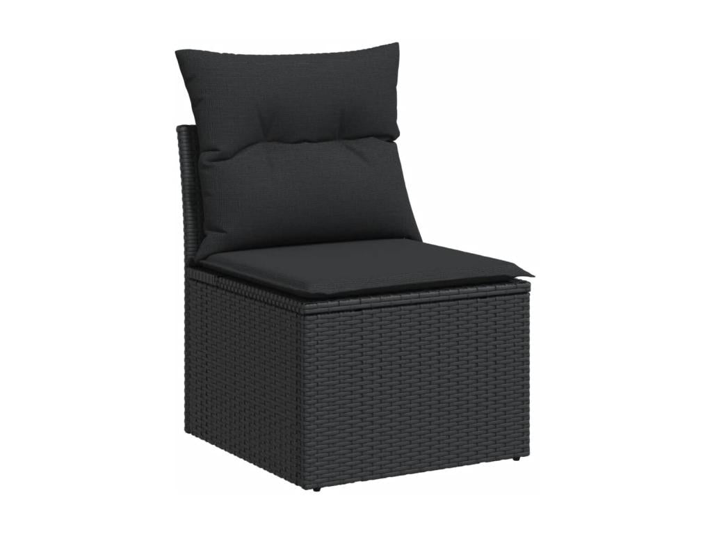 Black Woven Resin Wicker Outdoor Furniture Set - dlz1766587974164