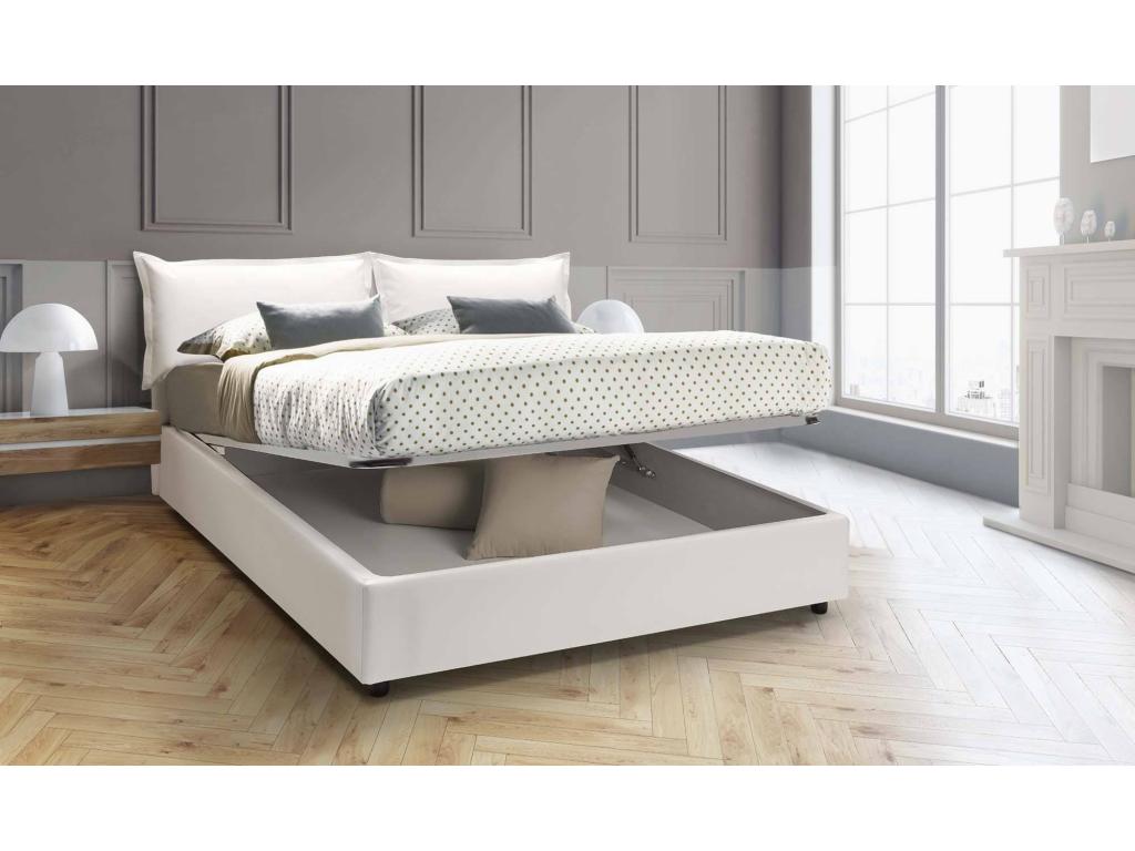White Leather Mattress, 140 x 190 cm