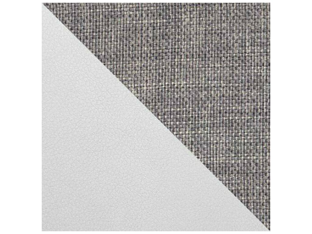 Gray Leather Accent Chair, 70 x 134 x 102 cm