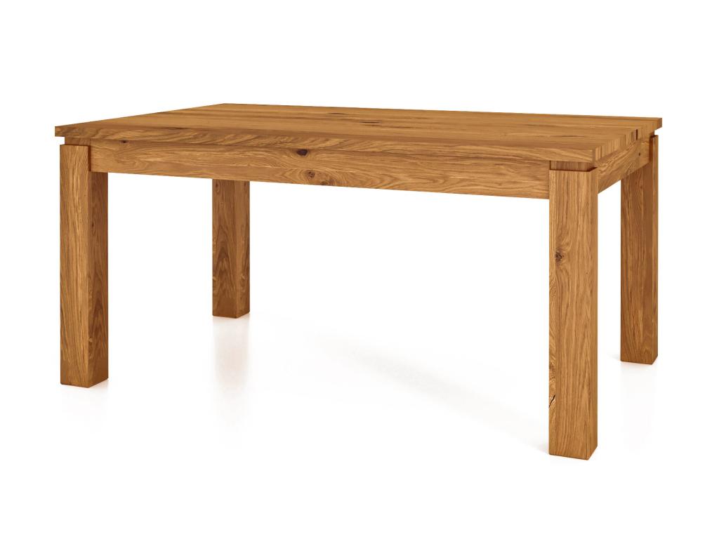 Natural Oak Wood Table, 80 x 130 cm