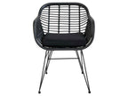 Black Metal Accent Chair