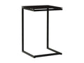 Black Glass Side Table, 40 x 40 x 60 cm