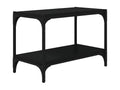 Black Engineered Wood TV Stand, 60 x 33 x 41 cm