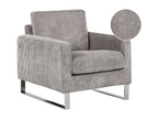 Gray Velvet Accent Chair