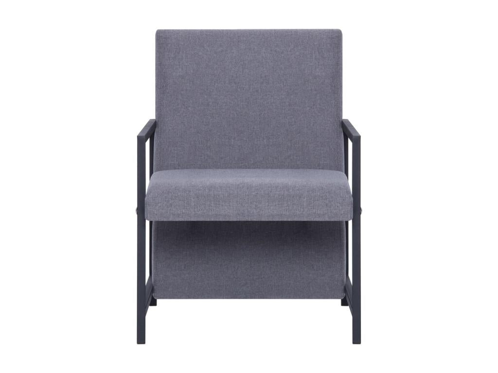 Gray Fabric Accent Chair
