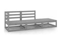 Gray Pine Wood Outdoor Furniture Set - dlz1766587750408