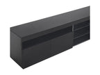 Black TV Stand, 180 x 35 x 45 cm