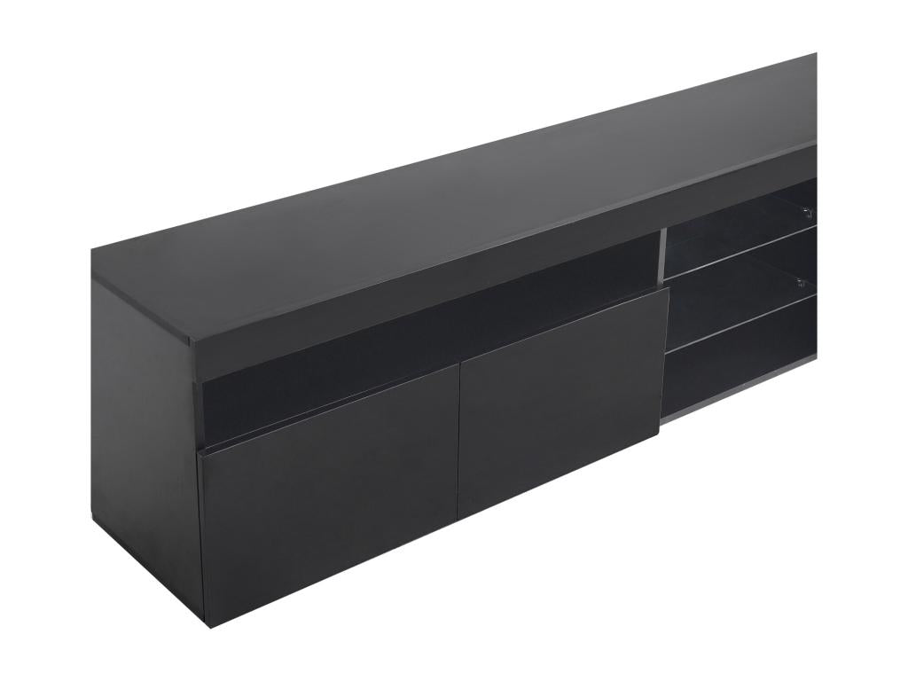 Black TV Stand, 180 x 35 x 45 cm