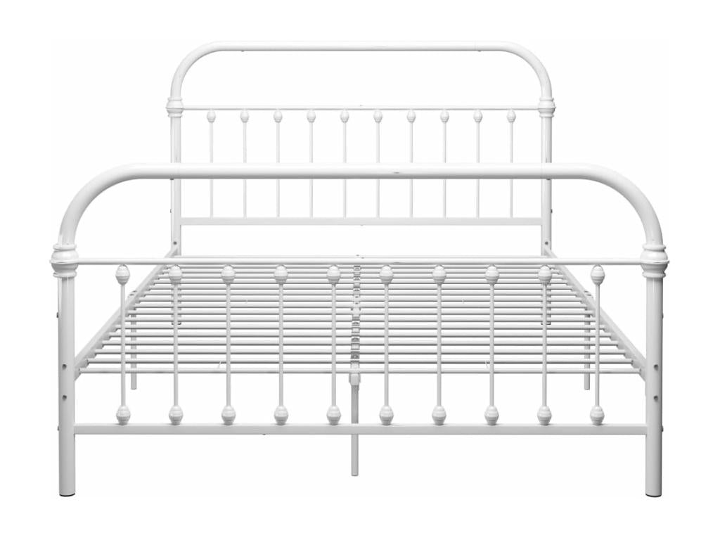White Metal Bed Frame, 160 x 200 cm