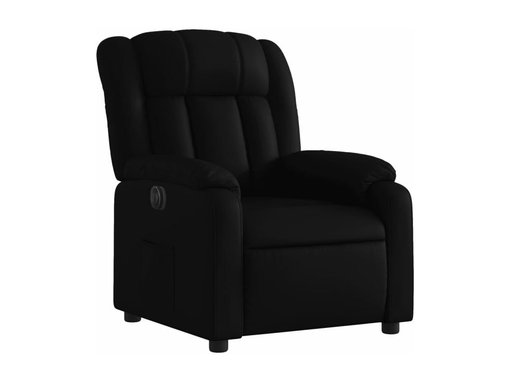 Black Faux Leather Accent Chair
