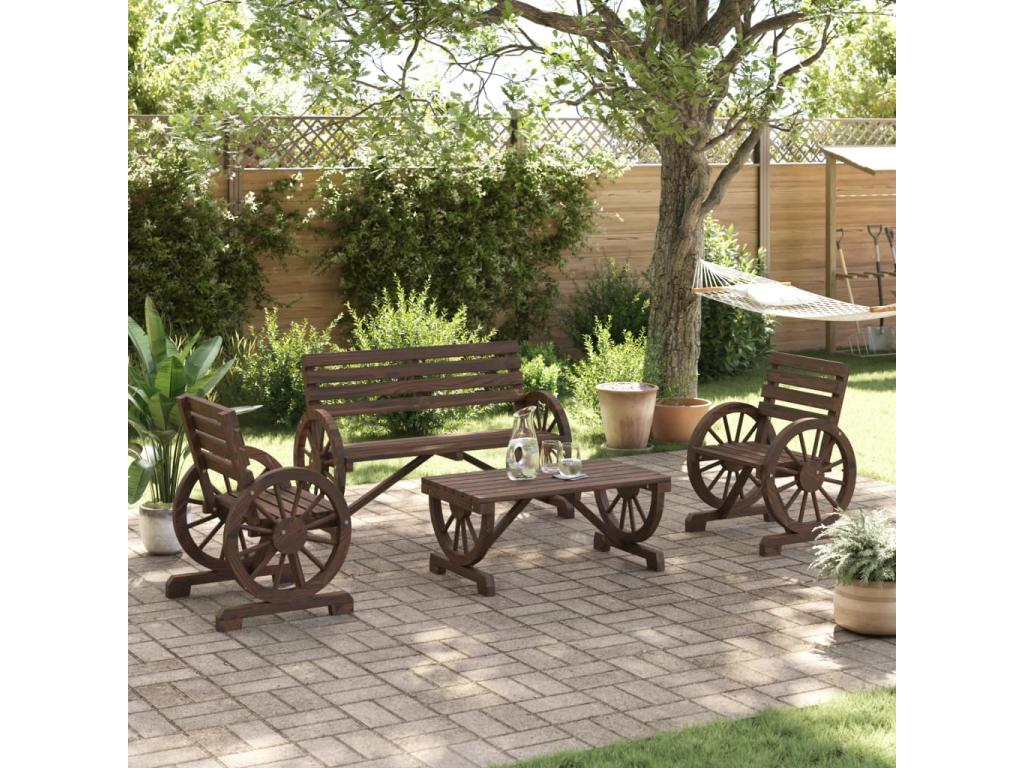 Brown Outdoor Furniture Set