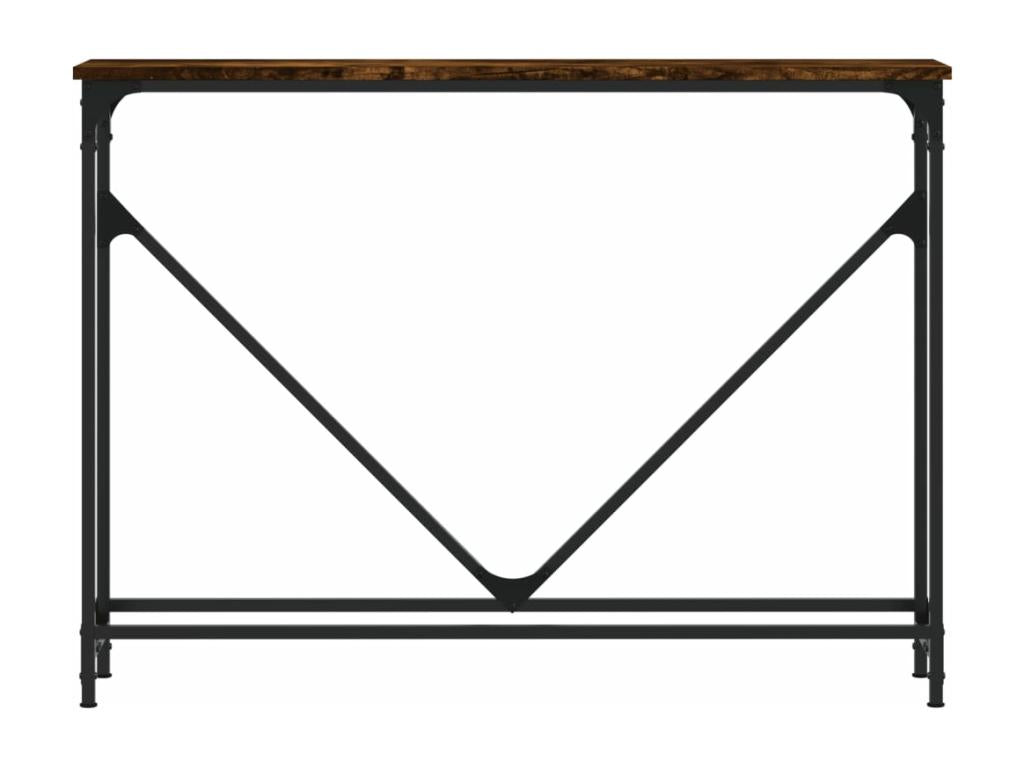 Brown Engineered Wood Table, 102 x 22.5 x 75 cm