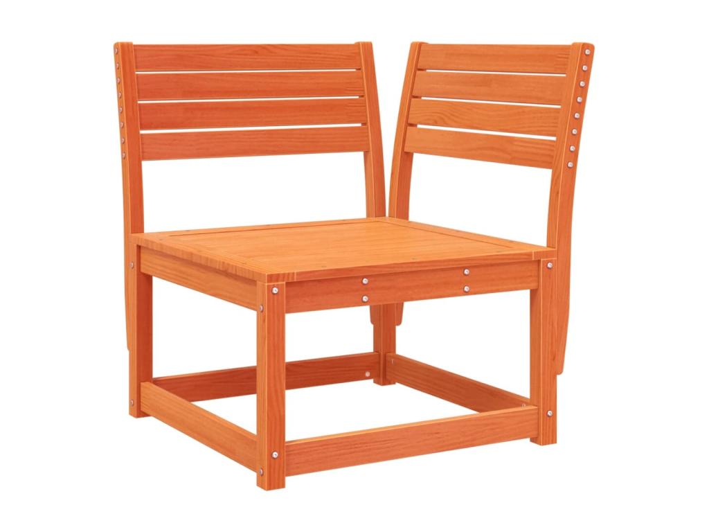 Brown Pine Wood Outdoor Furniture Set - dlz1766587703839