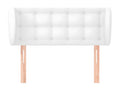White Faux Leather Bed, 83 x 23 x 78 cm