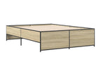 Natural Engineered Wood Bed Frame, 140 x 190 cm