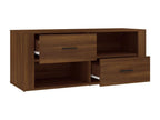 Brown Engineered Wood TV Stand, 100 x 35 x 40 cm