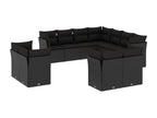 Black Woven Resin Wicker Outdoor Furniture Set - dlz1766587974164
